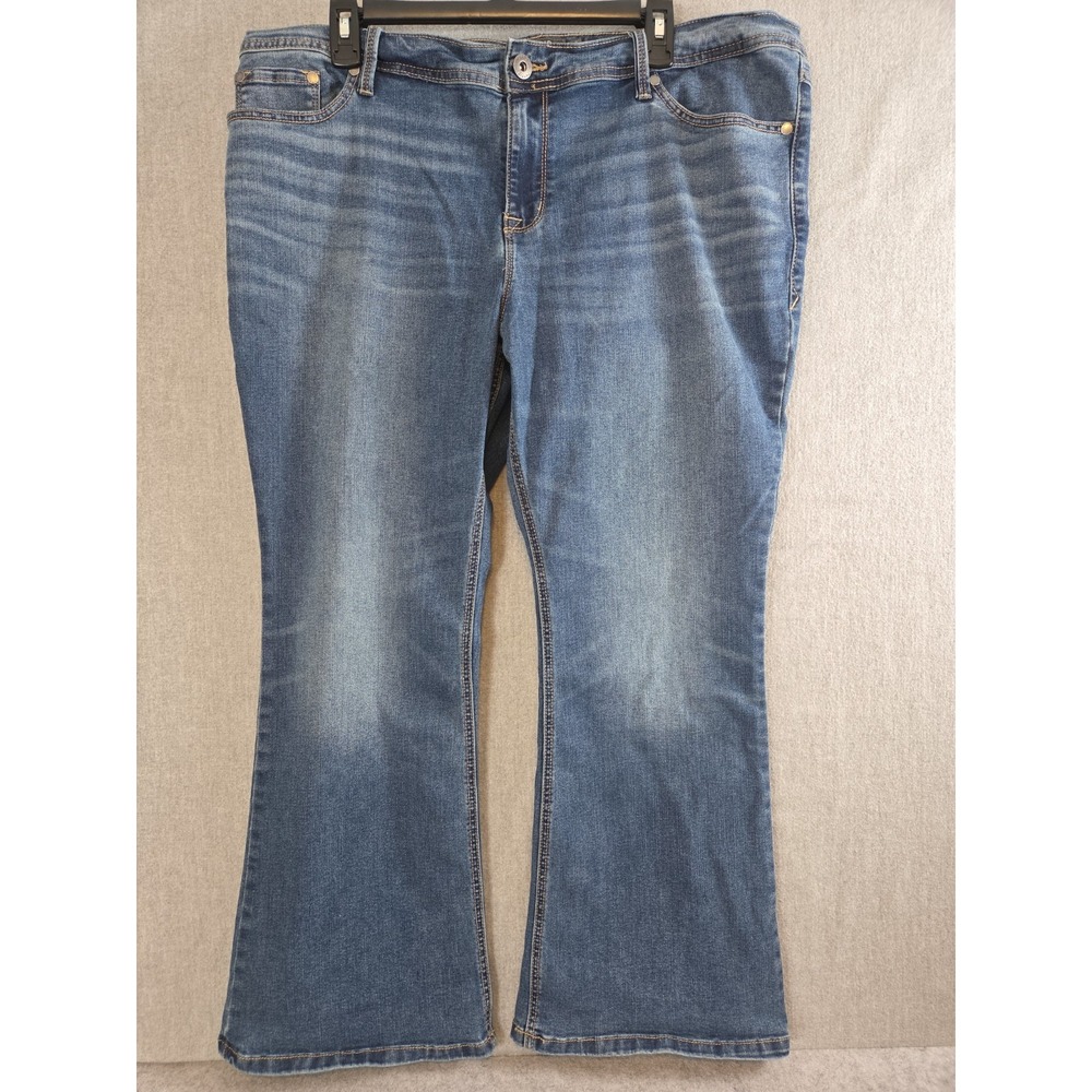 Torrid Jeans Super Stretch Luxe Slim Bootcut 20 Stretch Flare Distressed Boho